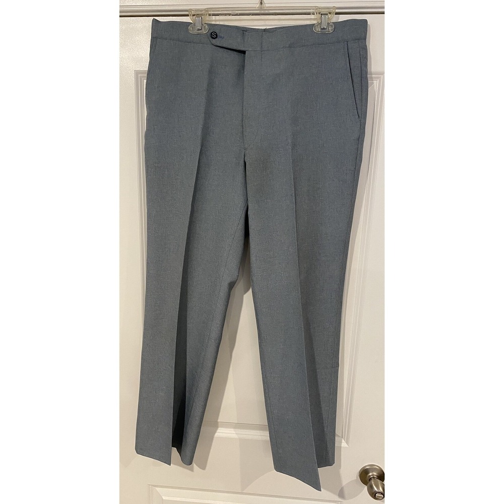 Vintage Jaymar Sansabelt Men's Gray Wool Golf Pants Size 35x30 70s 80s Pleated